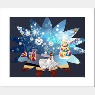 Christmas Magic Book with fairy Posters and Art